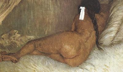 Vincent Van Gogh Nude Woman Reclining,Seen from the Back (nn04)